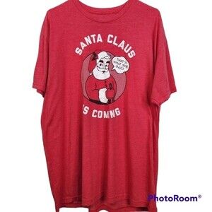 Tipsy Eleves "That's What She Said" Santa Claus Short Sleeve Tee Size XXL